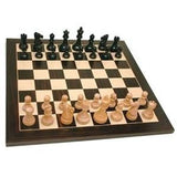 Black Stained Chess Set – 15 inch