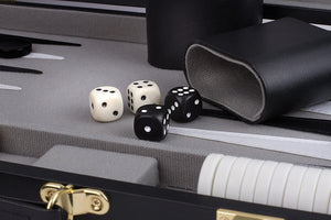 WE Games Black Backgammon Set – 14.75 inches